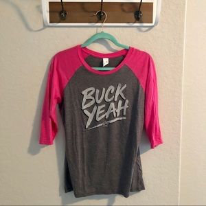 👚 PBR Buck Yeah Ragland Grey/Pink Medium